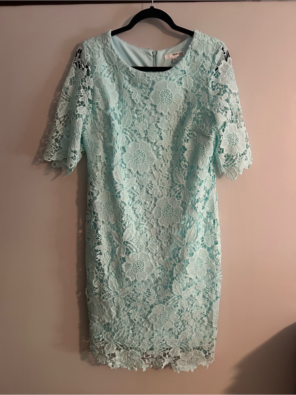 Studio One Mint Lace Midi Dress
